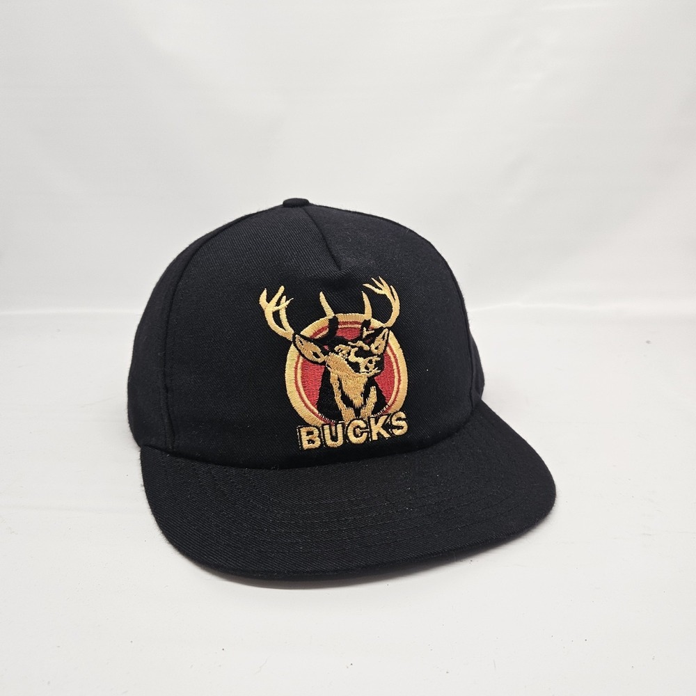 Vintage Bucks "Buck‎ The System" Black  Snapback Hat/Cap Made in USA
